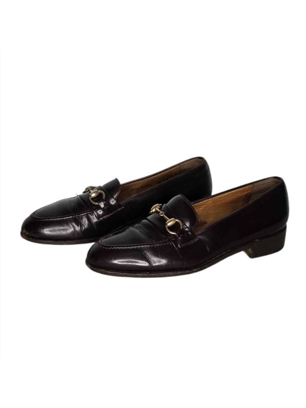 Gucci Horsebit Loafers 9.5 D Mens Leather Slip On Dress Shoes Made In Italy - Picture 1 of 9